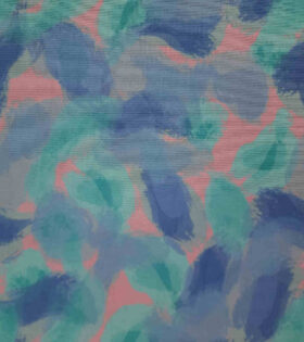 Printed Power Mesh - Abstract - Royal Blue