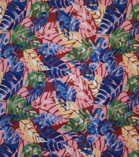 Printed Mini-Matt - Leaves - Pink