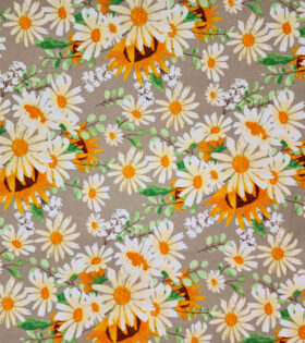 Printed Mini-Matt - Sunflower & Daisy - Stone