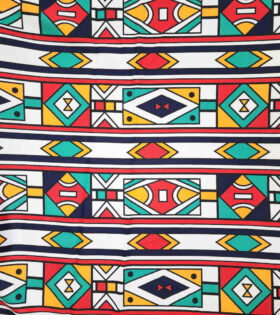 Printed Mini-Matt - Ethnic - White