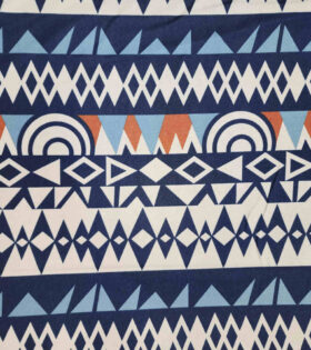 Printed Mini-Matt - Ethnic - Navy Blue