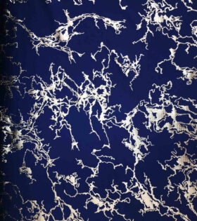 Bullet Crepe Foil - Navy Blue