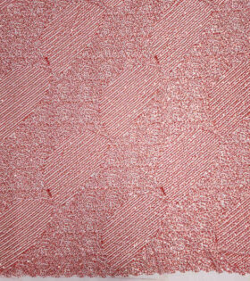 Sydney Beaded Tulle - Red