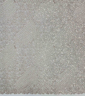 Sydney Beaded Tulle - Fawn