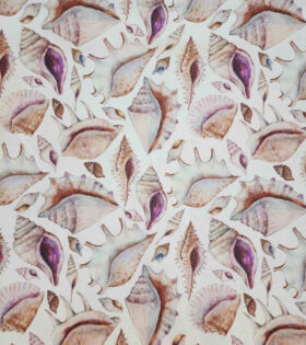Printed Mini-Matt - Sea Shells - Purple