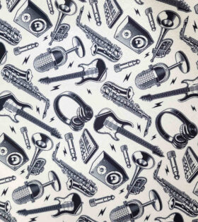 Printed Mini-Matt - Jazz - Cream