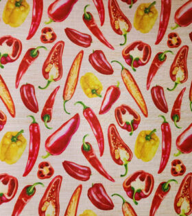Printed Mini-Matt - Peppers - Red