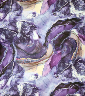 Digital Printed Duchess Satin - Abstract