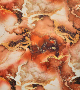 Digital Printed Duchess Satin - Abstract
