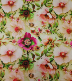 Printed Bon Bon - Floral - Lime