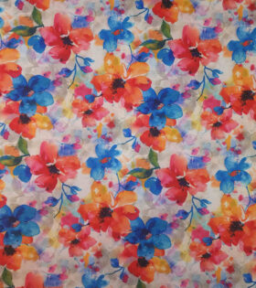 Printed Bon Bon - Floral - Orange