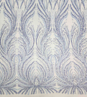 Mishka Beaded Tulle - Denim Blue