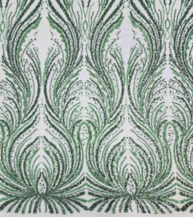 Mishka Beaded Tulle - Bottle Green