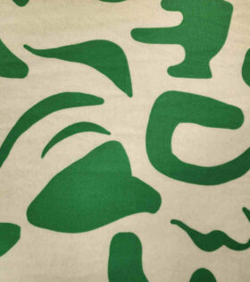 Printed Brushed Fleece - Green