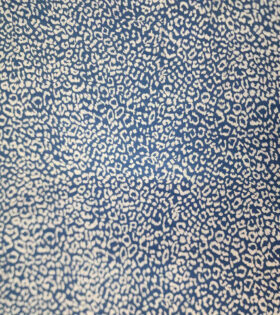 Printed Georgette Foil Look - Cheetah - Teal
