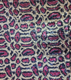 Spankle Leopard Tulle - Red