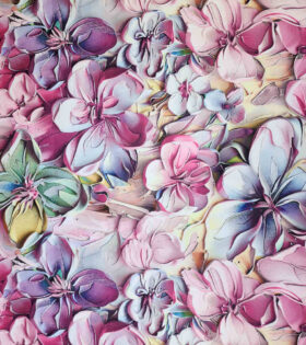 Digital Printed Duchess Satin - Floral