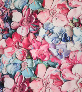Digital Printed Duchess Satin - Floral
