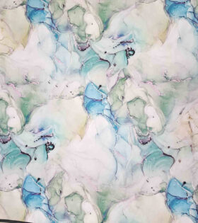 Digital Printed Duchess Satin - Abstract