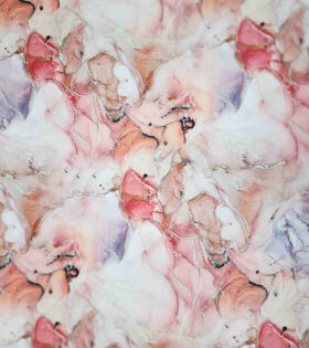 Digital Printed Duchess Satin - Abstract