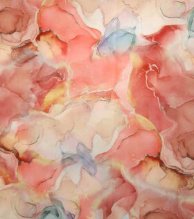 Digital Printed Duchess Satin - Abstract