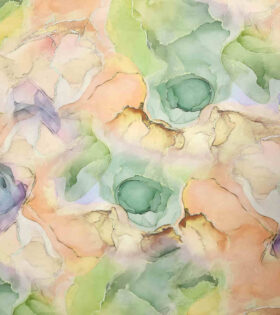 Digital Printed Duchess Satin - Abstract