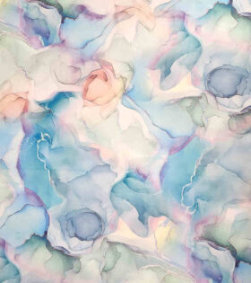 Digital Printed Duchess Satin - Abstract