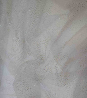 Glitter Dot Tulle - Silver