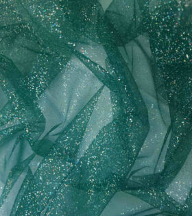 Speckle Tulle - Bottle Green