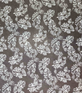 Printed Cotton Poplin - Brown