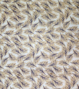 Printed Cotton Poplin - Beige