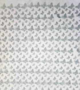 Butterfly 3D Evening Tulle - Grey