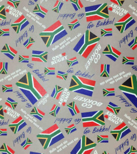 Upholstery Printed Vinyl - Bokke - Stone Grey