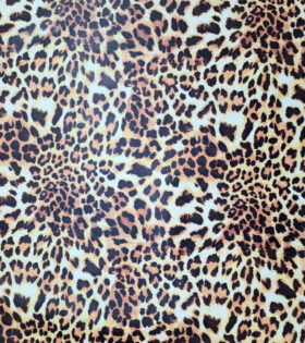 Upholstery Printed Vinyl - Leopard Skin - Yellow & Gold