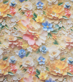 Printed Organdy Satin
