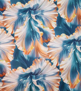 Digital Printed Duchess Satin - Floral