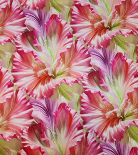 Digital Printed Duchess Satin - Floral