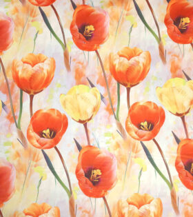 Digital Printed Duchess Satin - Floral