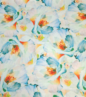 Digital Printed Duchess Satin - Floral