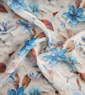 Printed Organdy Satin