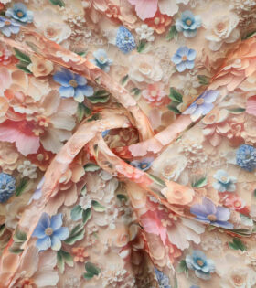 Printed Organdy Satin
