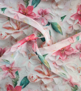 Printed Organdy Satin