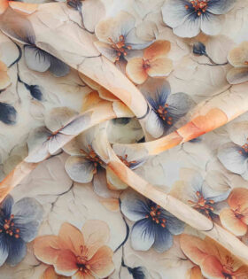 Printed Organdy Satin