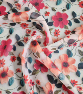 Printed Organdy Satin