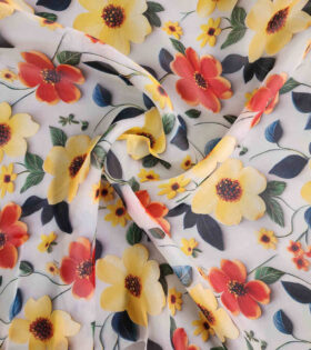 Printed Organdy Satin