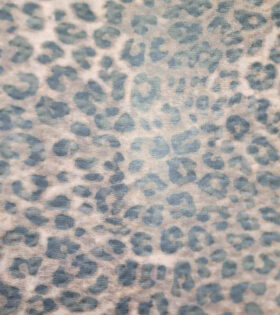 Printed Power Mesh - Natural - Brown