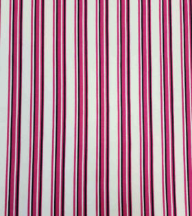Printed DTY - Stripes - Cerise Pink