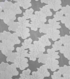 Brocade Organdy Jacquard - White