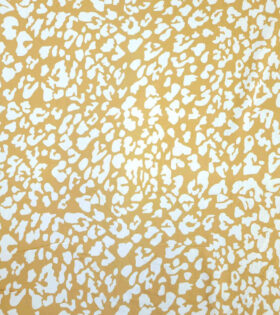 Rayon Challis - Abstract Dots - Mustard