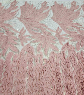 Alani Beaded Tulle - Dusty Pink